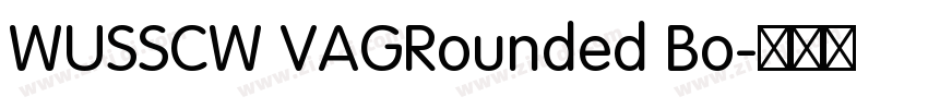 WUSSCW VAGRounded Bo字体转换